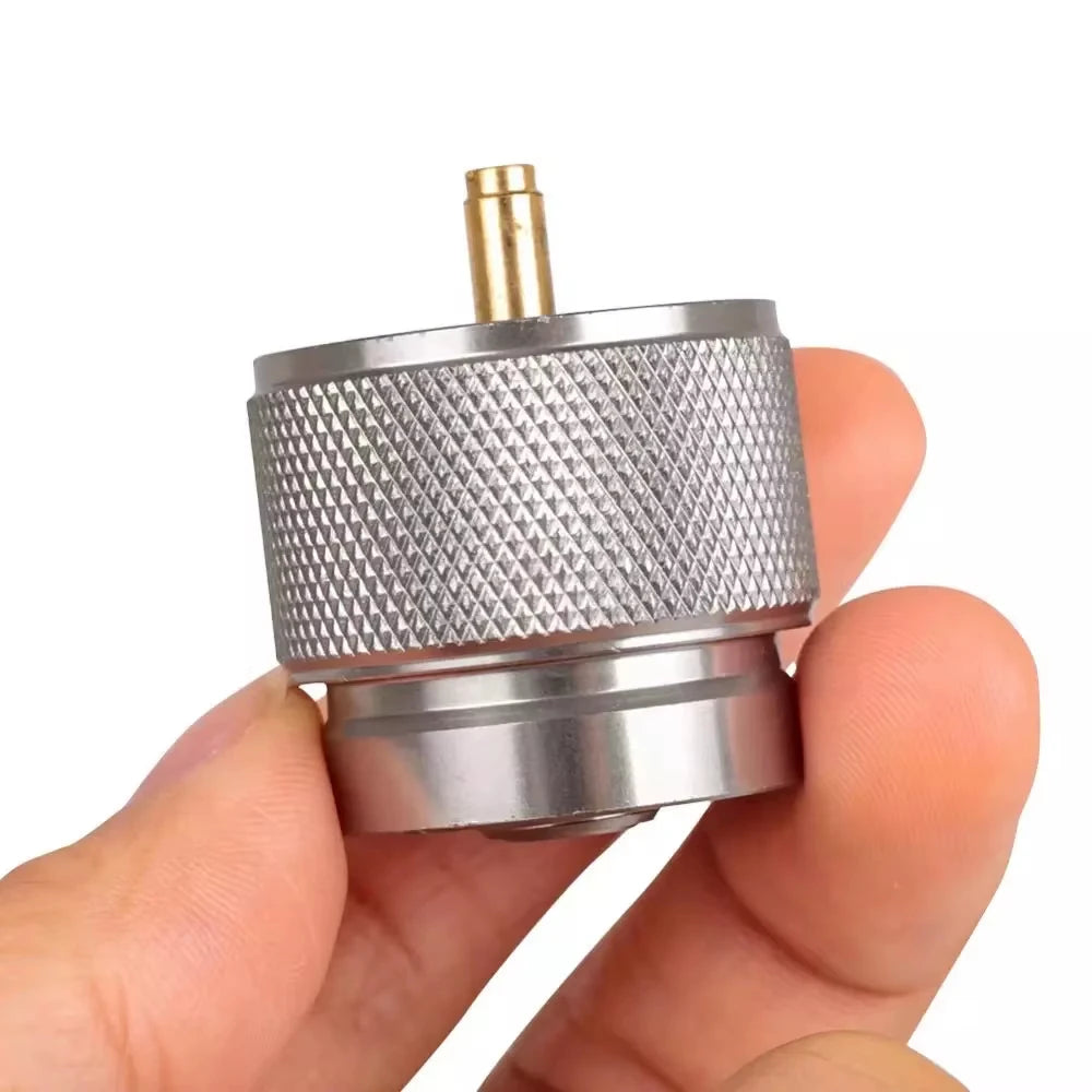 Pandatour Campingowy Adapter do Kuchenki Gazowej Butan Adapter Wąż Przedłużający Rozdzielacz Kuchenki Konwerter Wąż Przyłączeniowy Adapter do Butli Gazowej Sprzęt
