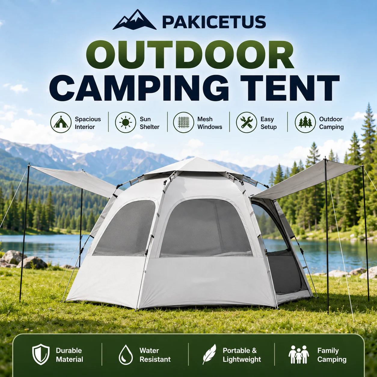 Namiot kempingowy PAKICETUS Pop Up