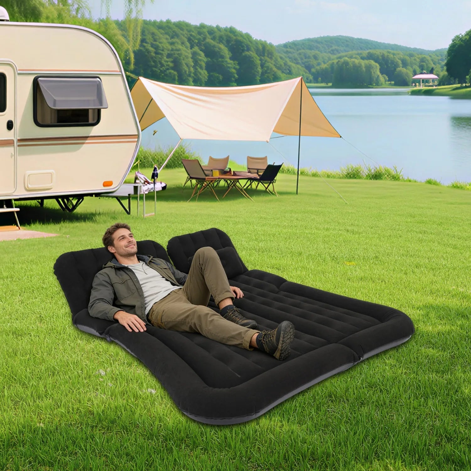 Dmuchany materac samochodowy