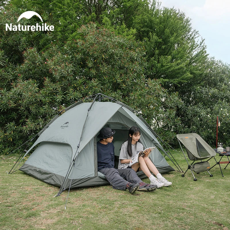 Namiot automatyczny Naturehike Camping One Touch Wodoodporny namiot dachowy z podwójnymi drzwiami 3-osobowy Namiot zewnętrzny na plażę i dla wędkarzy