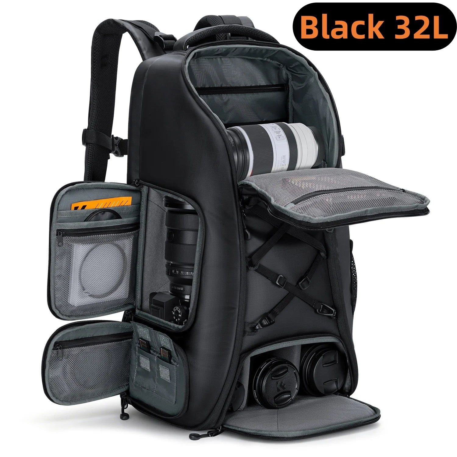 K&F CONCEPT Duży plecak fotograficzny 32 l/25 l