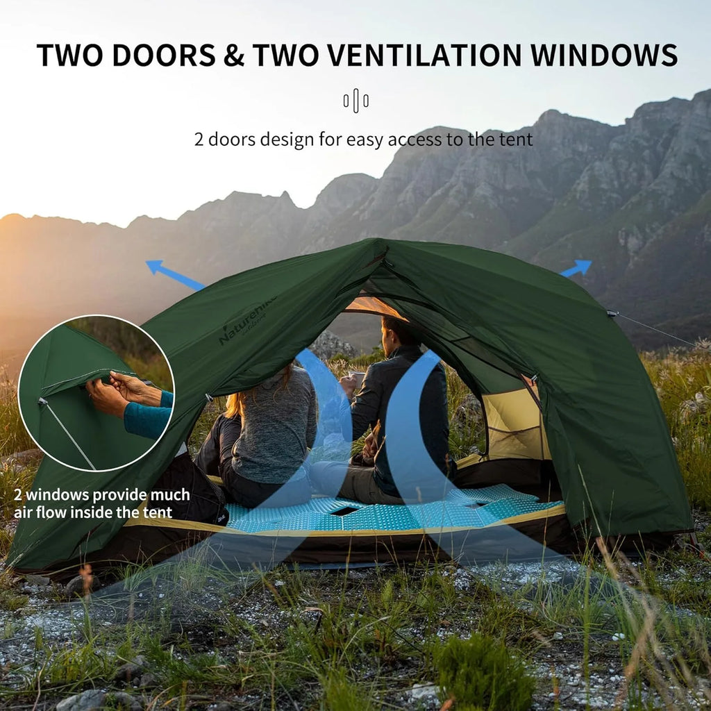 Namiot Naturehike Star-River Ultralight Wodoodporny 2-osobowy Całoroczny Namiot Podróżny na Kemping Wędkowanie z Podwójnymi Warstwami