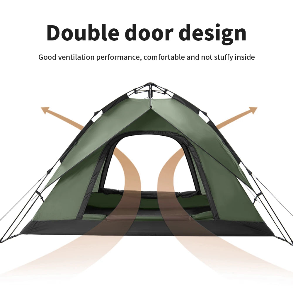Namiot automatyczny Naturehike Camping One Touch Wodoodporny namiot dachowy z podwójnymi drzwiami 3-osobowy Namiot zewnętrzny na plażę i dla wędkarzy