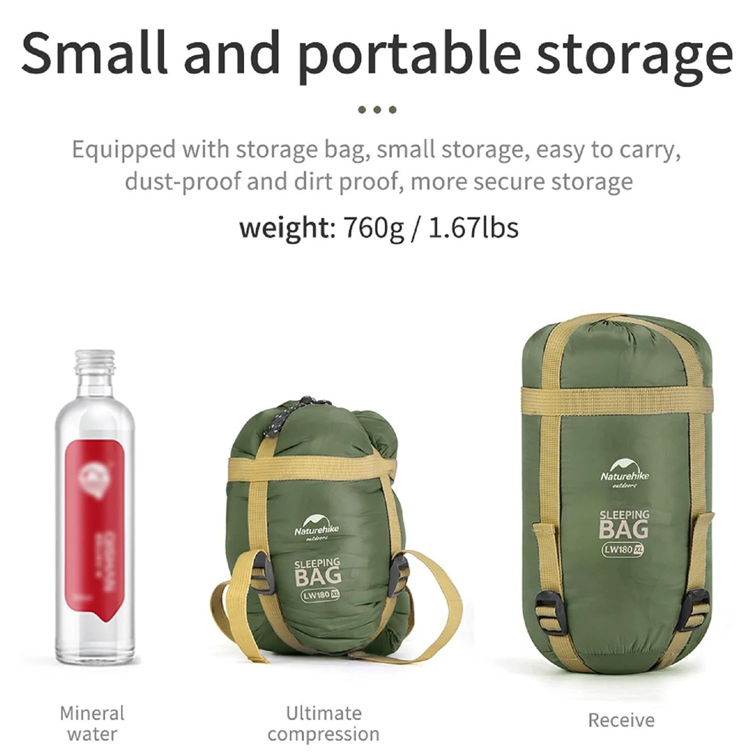 Śpiwór Naturehike LW180 Ultralekki 3-sezonowy
