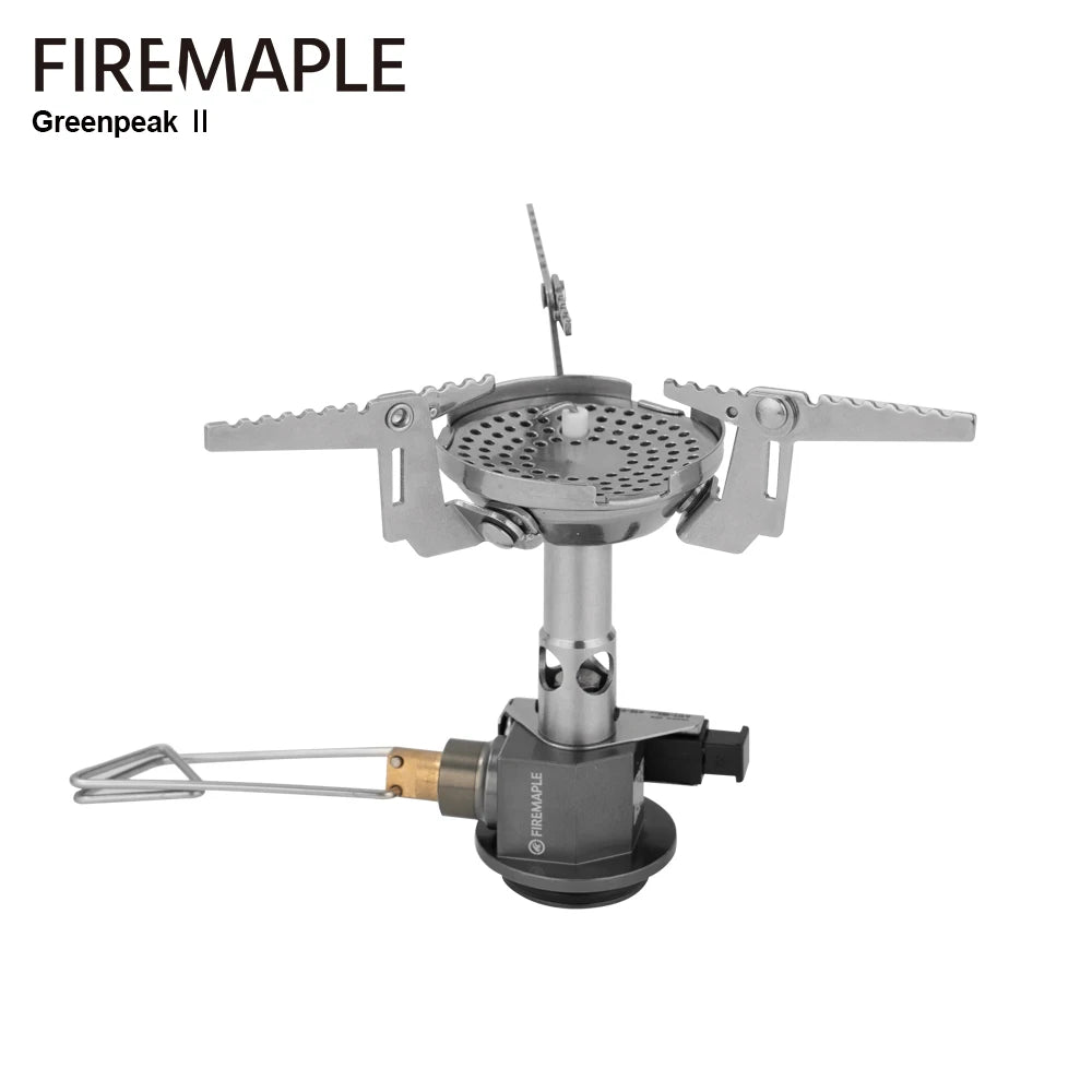 Kuchenka gazowa Fire-Maple Greenpeak Ⅱ z regulatorem ciśnienia i piezozapalnikiem, turystyczna, wiatroodporna do hikingu, trekkingu i campingu